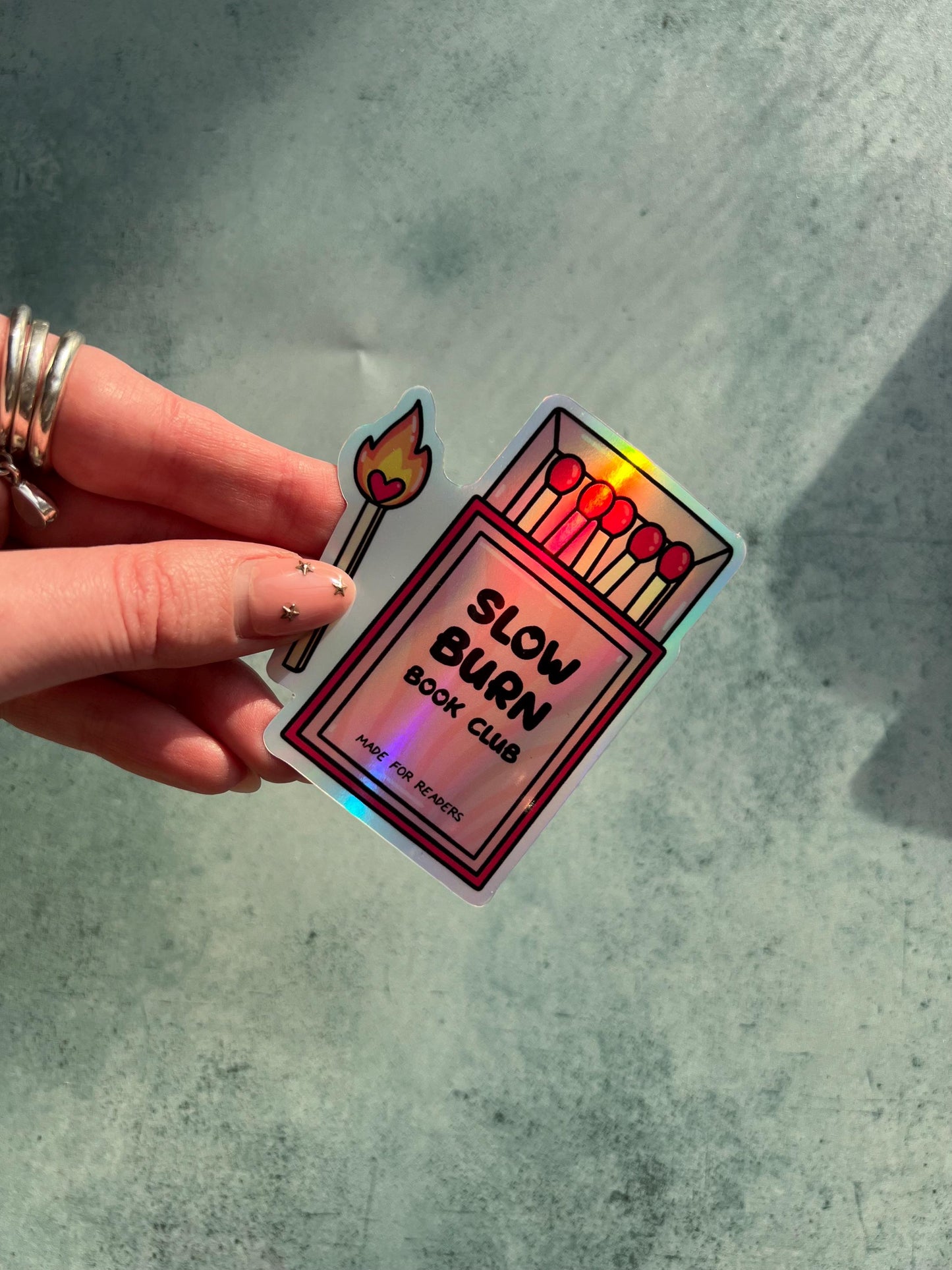 Slow burn book club sticker - Romance reader sticker