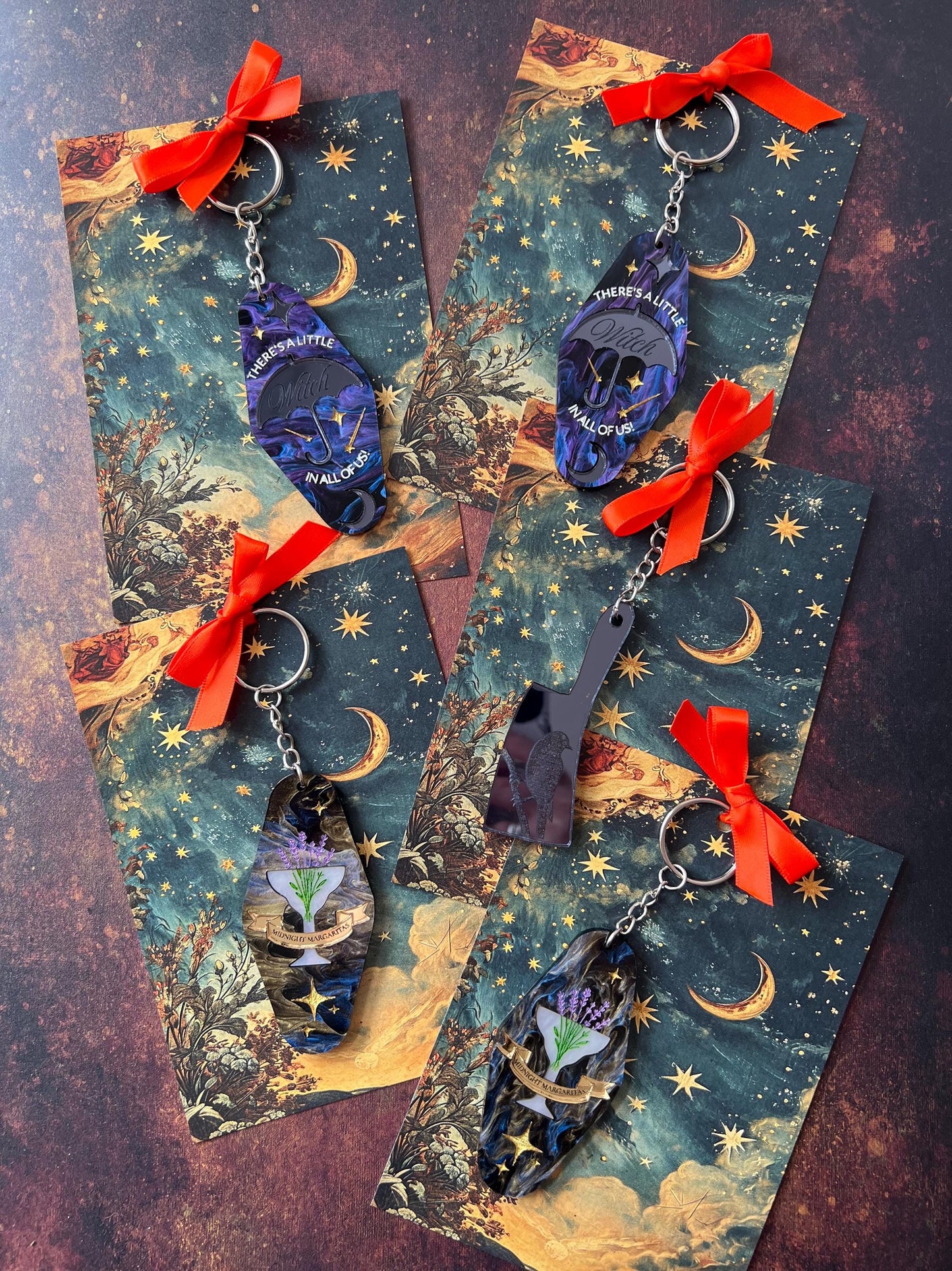 Midnight margaritas keychain - Witchy 90s aesthetic accessories