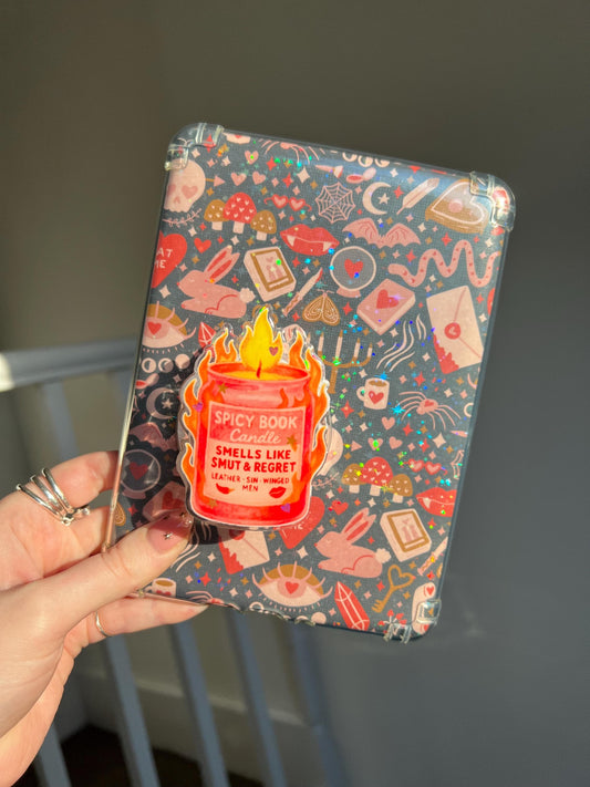 Spicy Book Candle device holder - Romance reader accessories