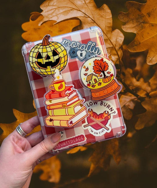 Halloween kindle holder - Autumnal e reader bookish accessories