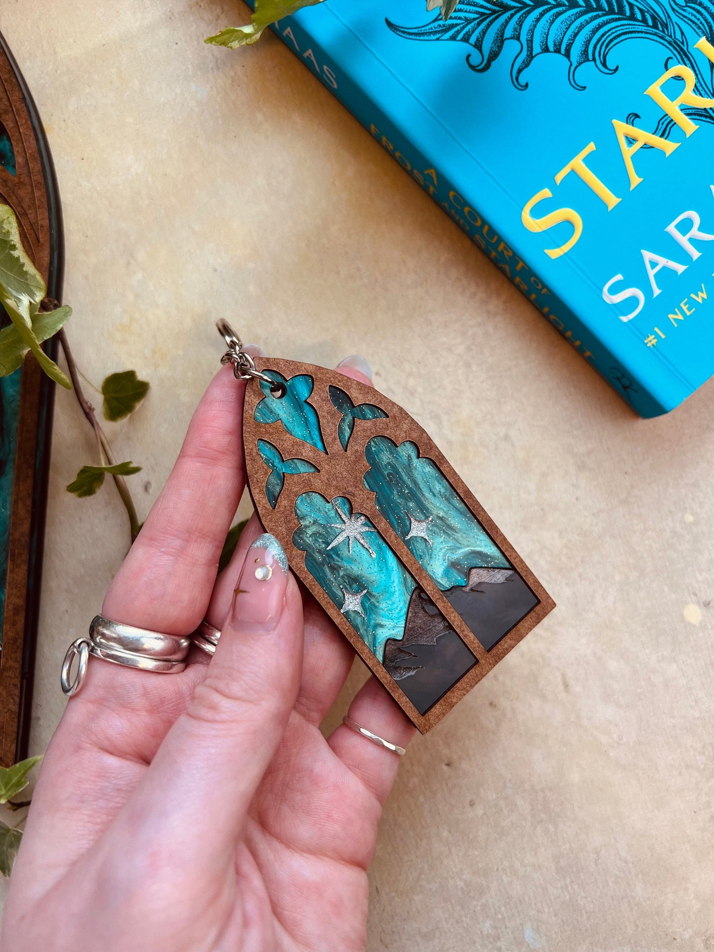Night court key ring - Fantasy bookish accessory