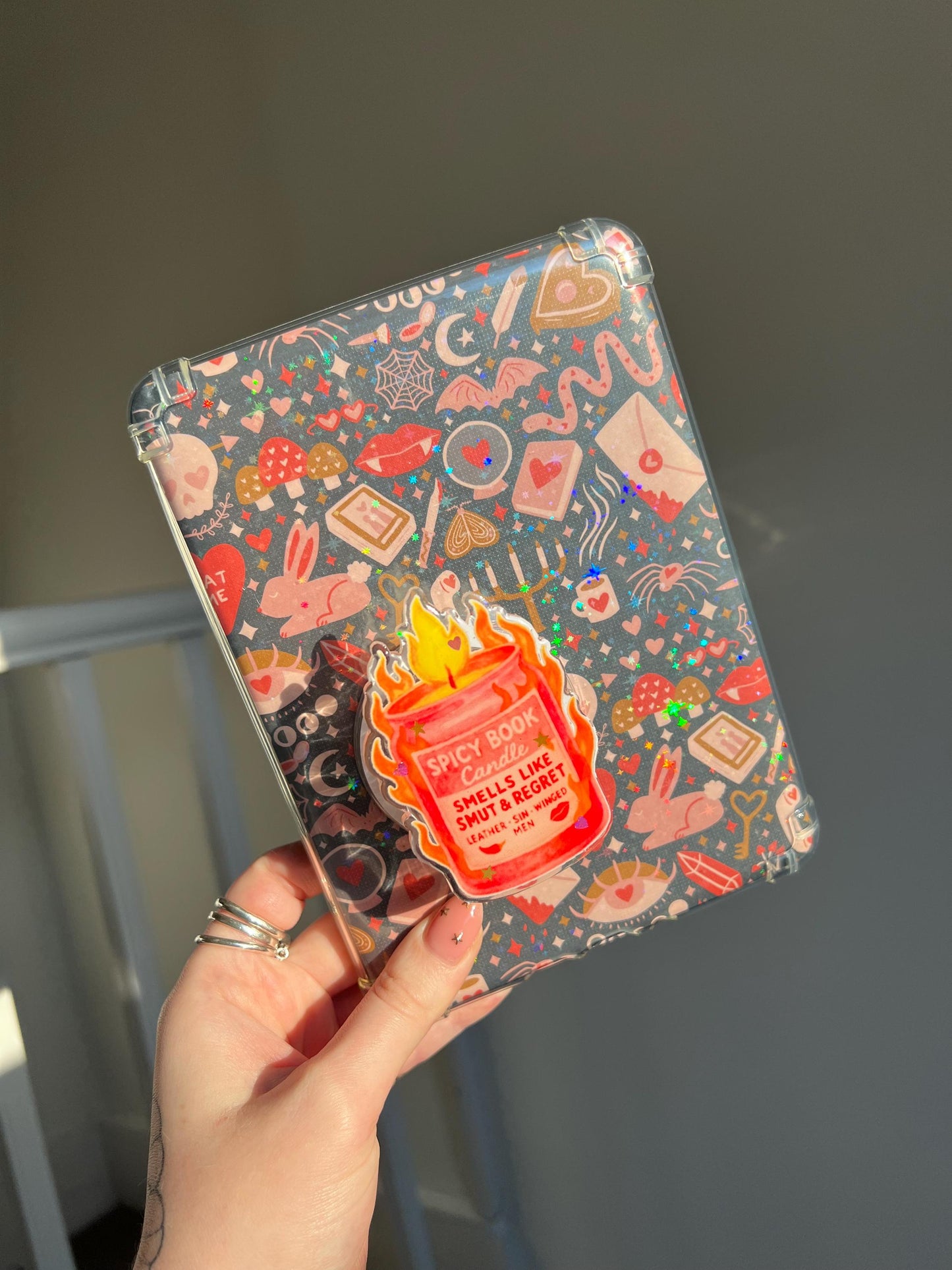 Spicy Book Candle device holder - Romance reader accessories