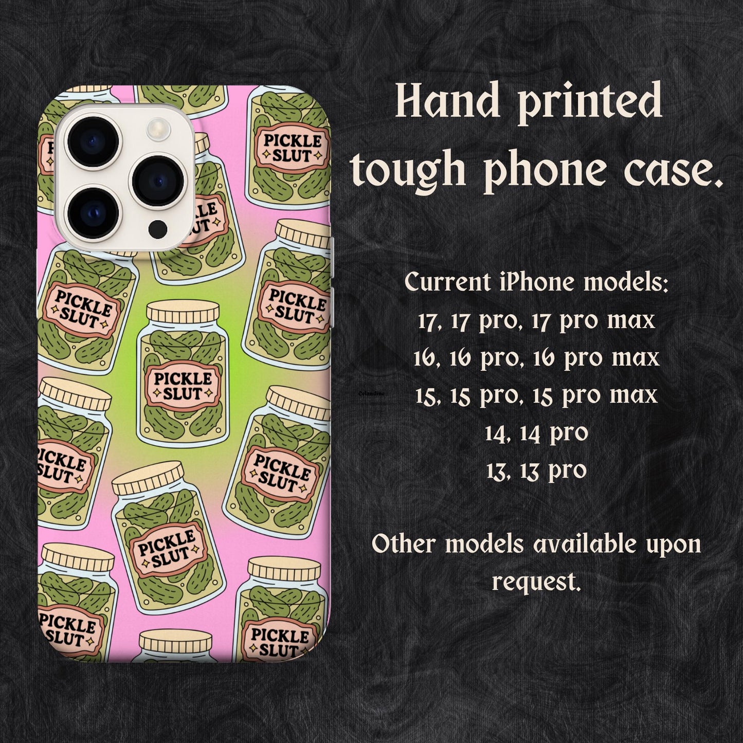 Pickle slut I Phone case - Savoury girl pickle phone case accessories