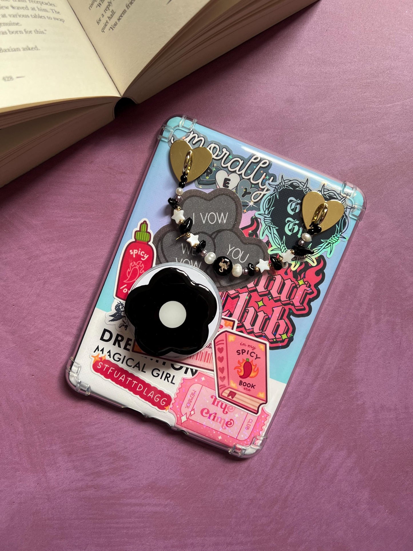Star sign kindle charm custom - Custom star sign reading accessories