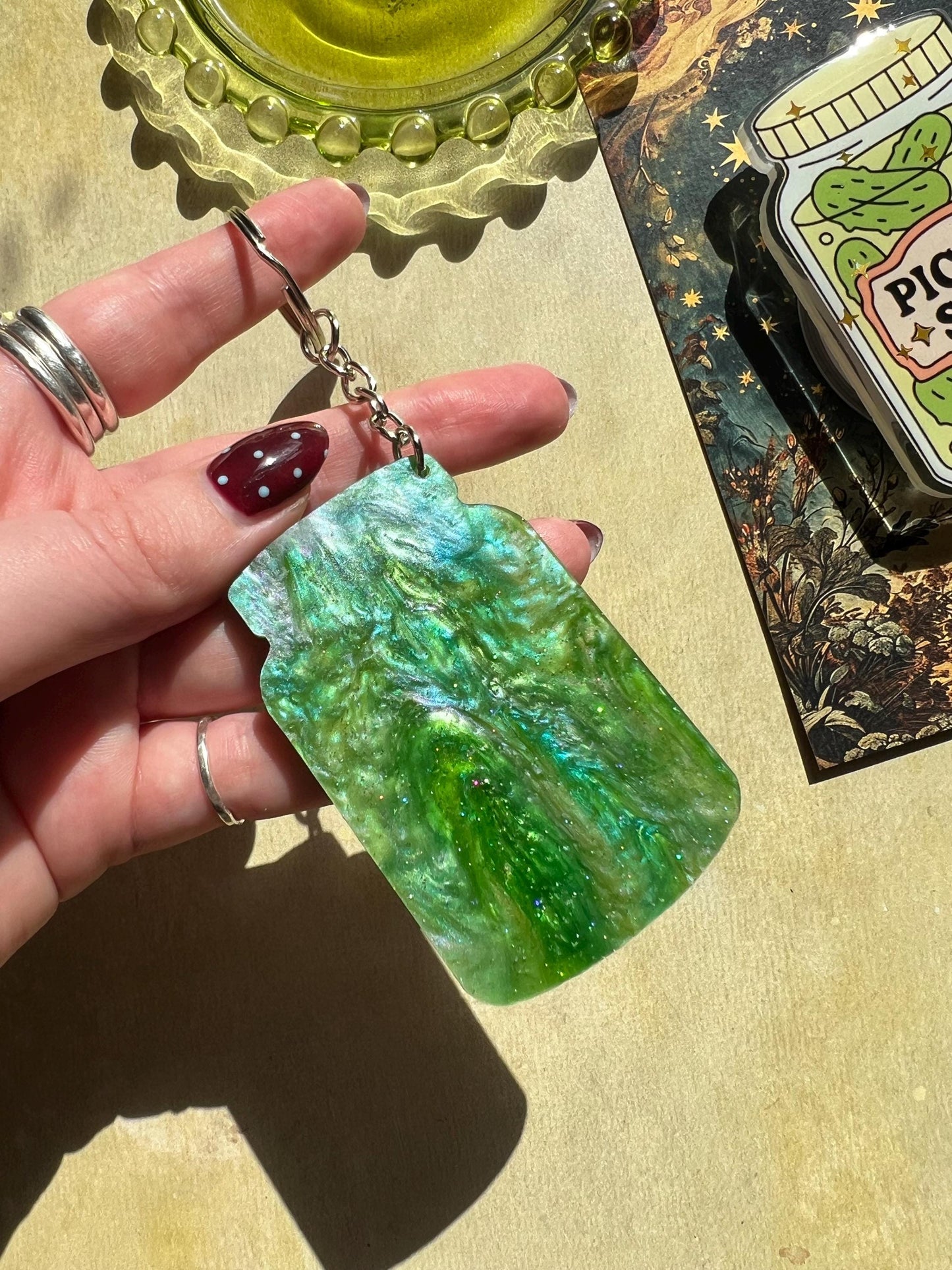 Pickle slut keyring - Pickle savoury girl food accessories