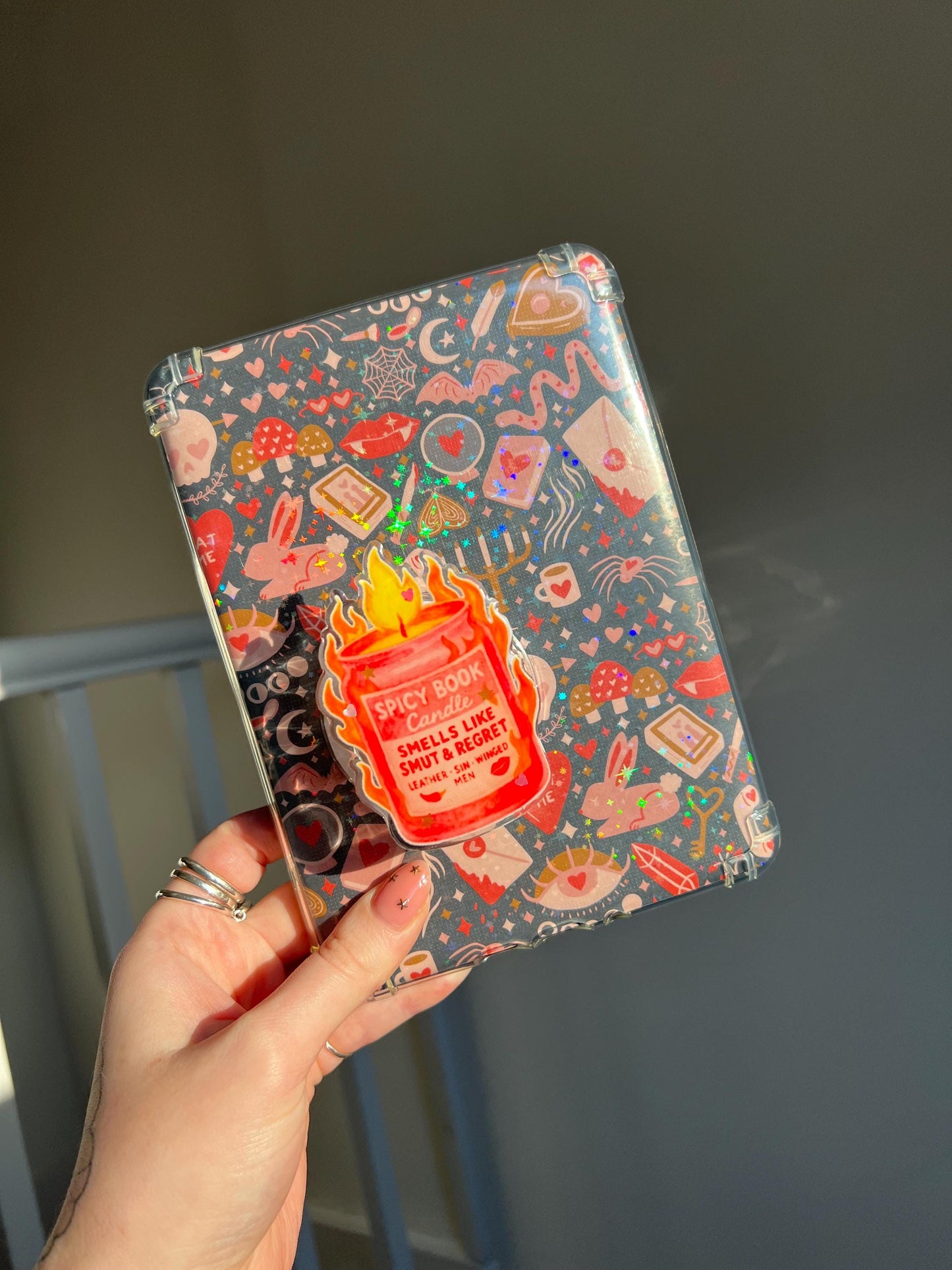 Spicy Book Candle device holder - Romance reader accessories