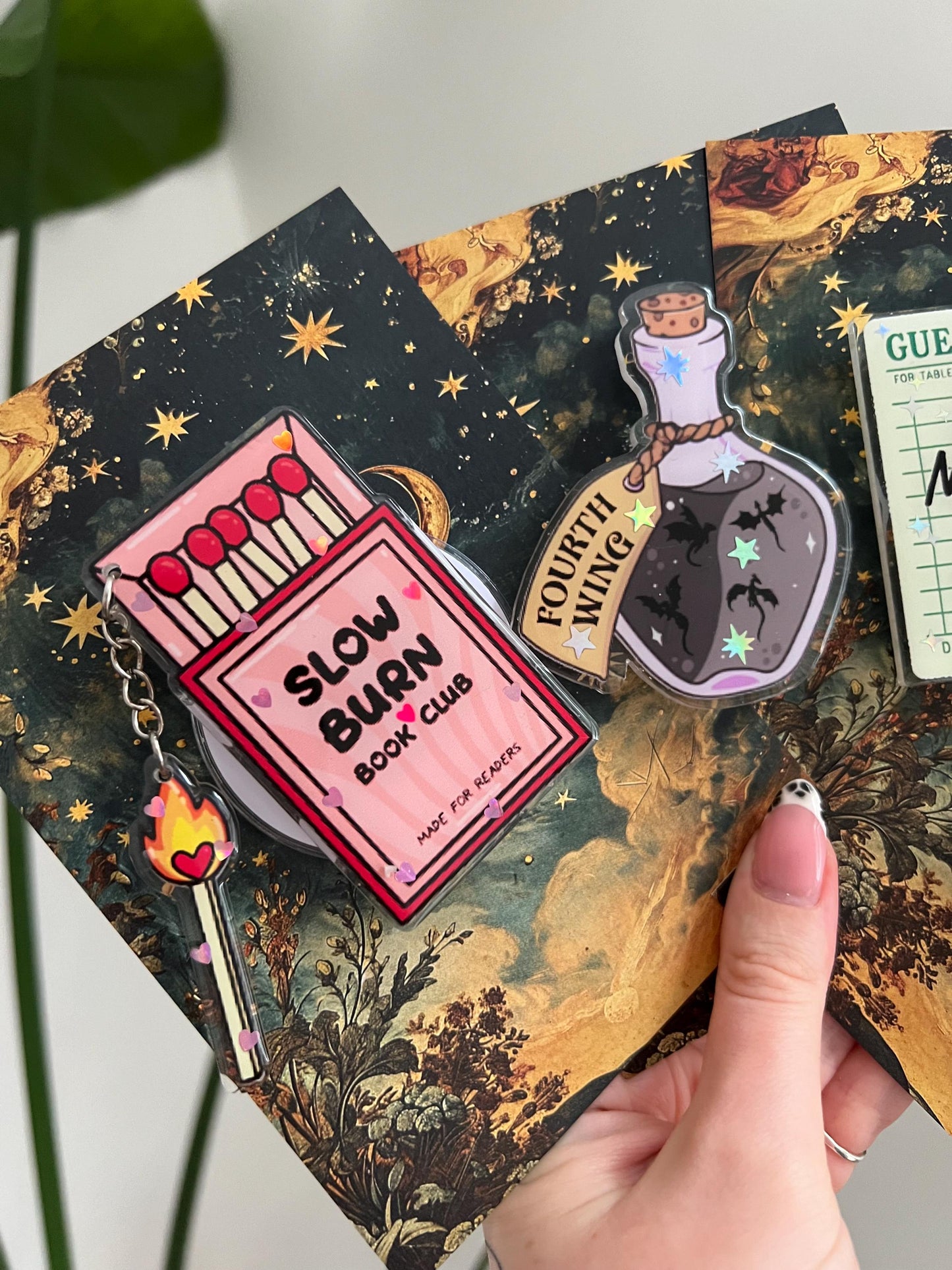 Slow burn book club device holder - Cowboy romance reader accessores
