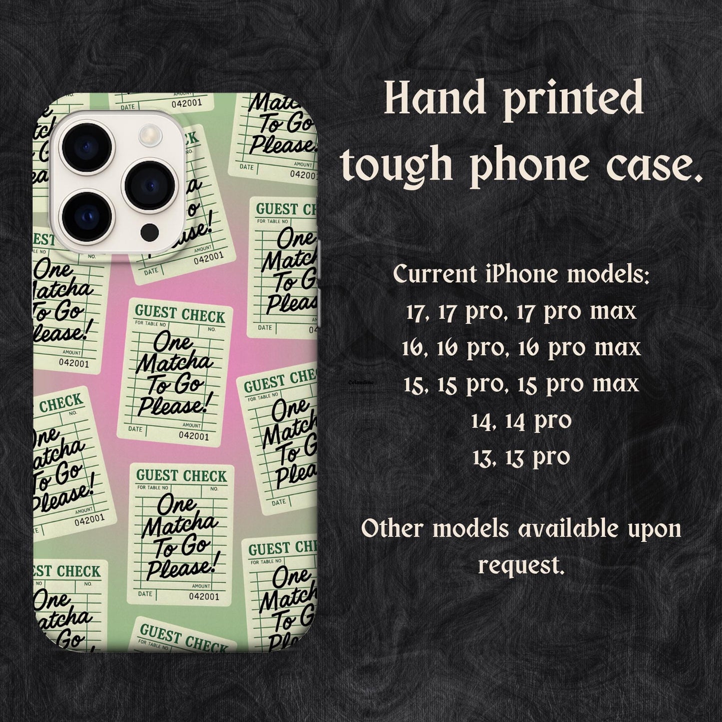 One matcha to go please! I Phone case - Iced matcha lover phone case accessories