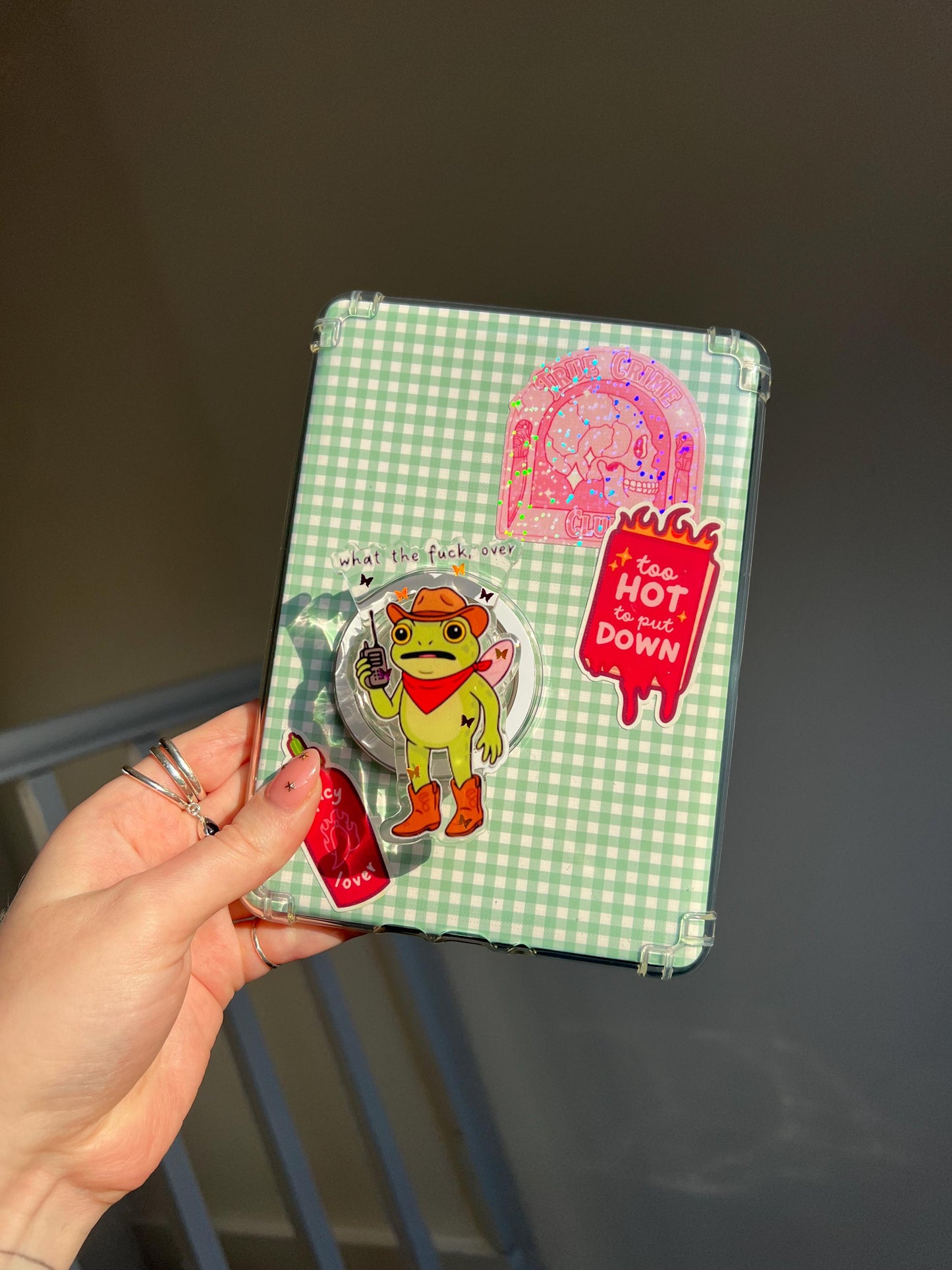 What the fuck over frog device grip - Funny frog rude accessories
