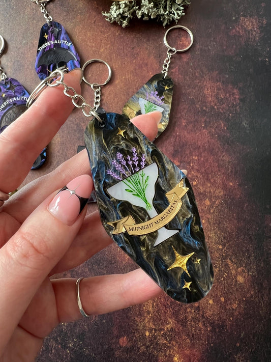 Midnight margaritas keychain - Witchy 90s aesthetic accessories
