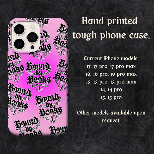 Bound By Books I Phone case - Gothic book themed phone case accessories