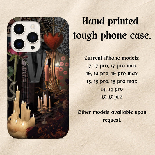 Dark romance I Phone case - Book lover phone case accessories