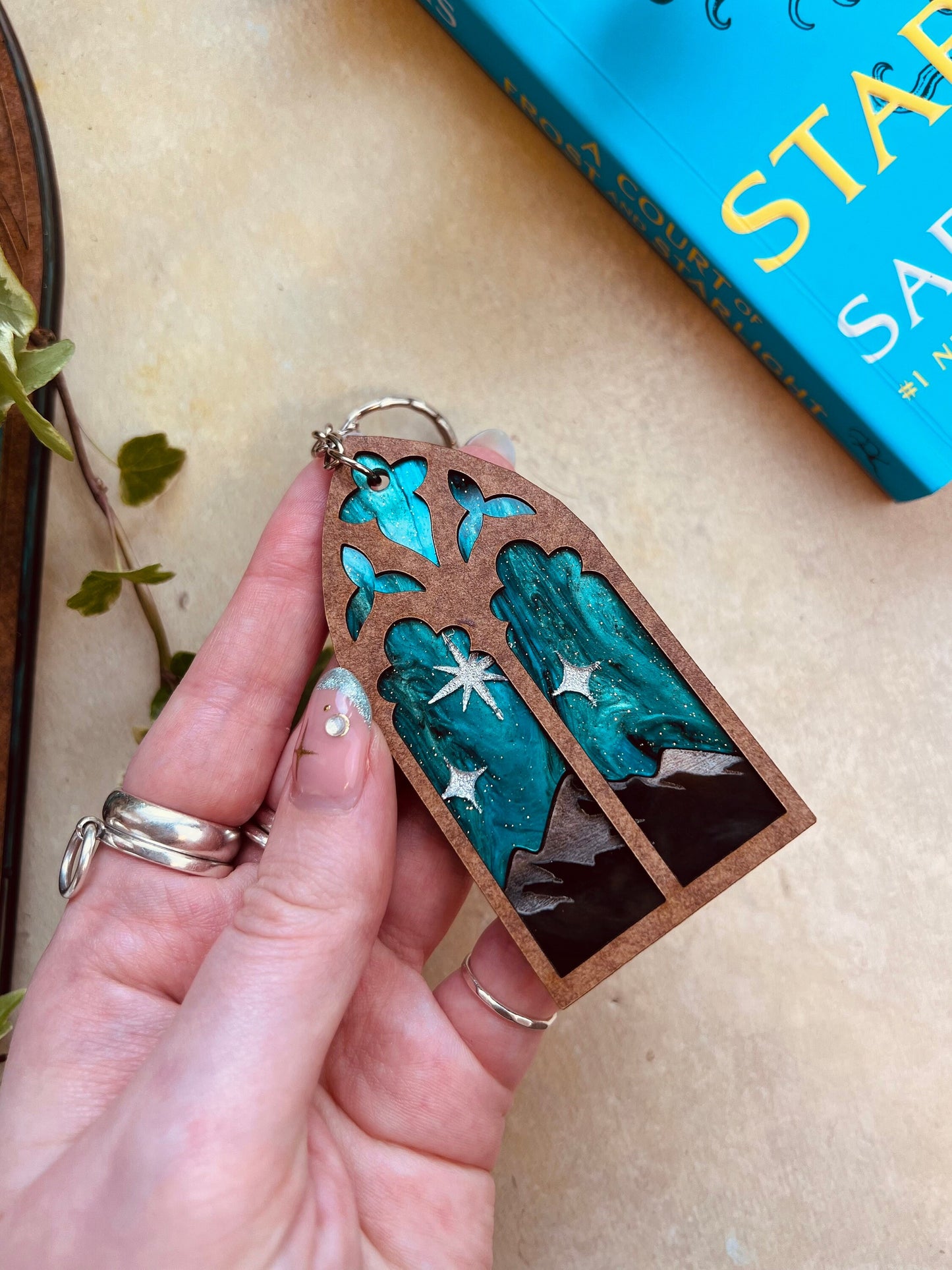 Night court key ring - Fantasy bookish accessory