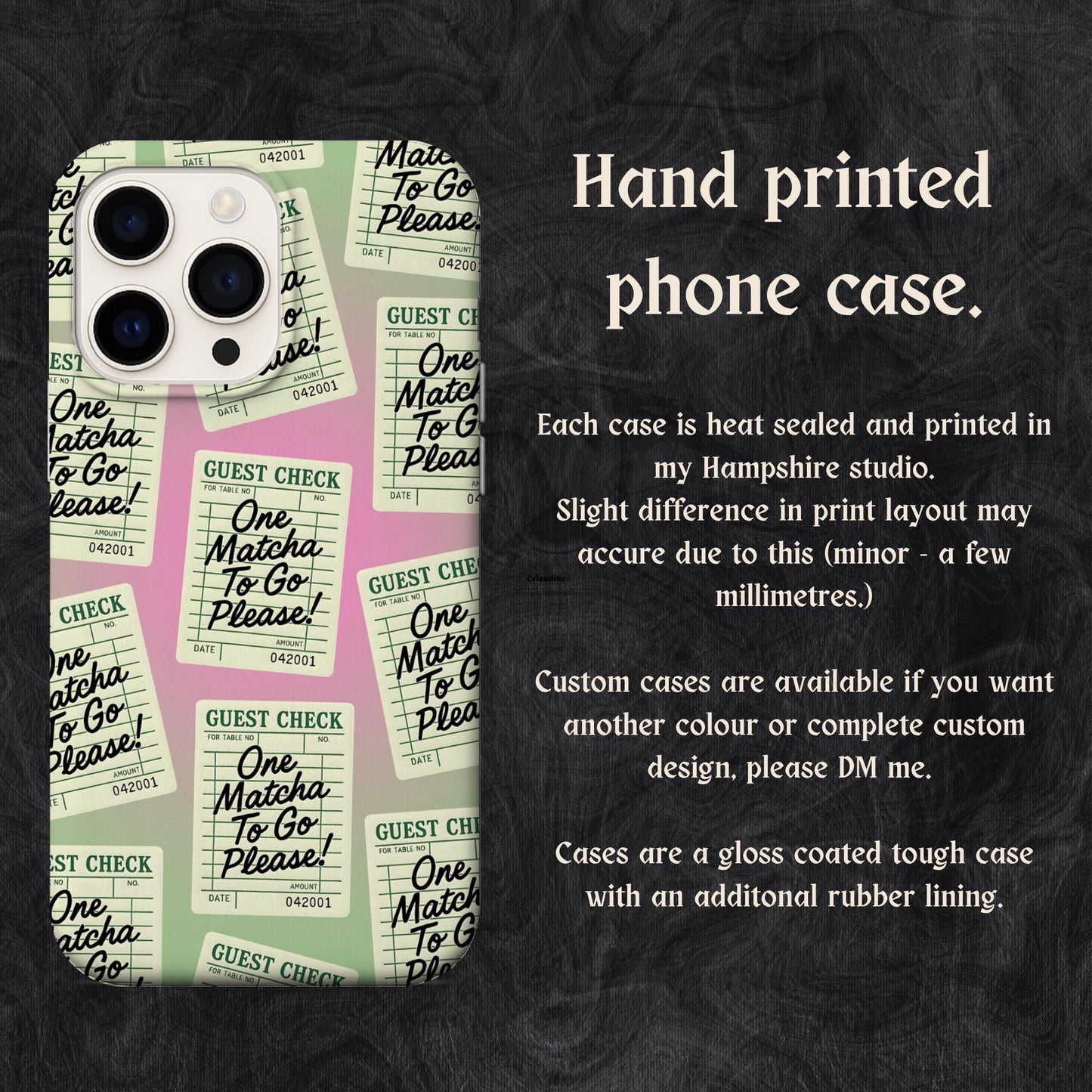 One matcha to go please! I Phone case - Iced matcha lover phone case accessories