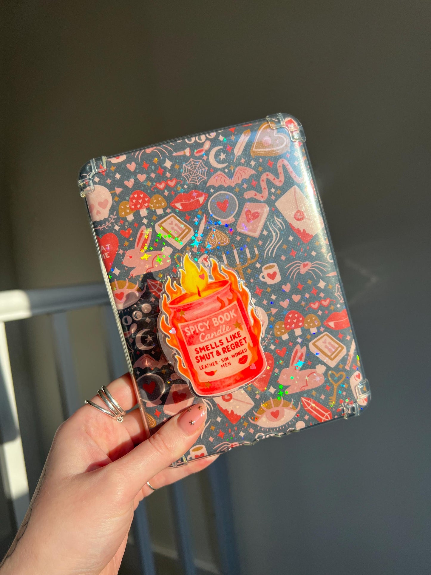 Spicy Book Candle device holder - Romance reader accessories